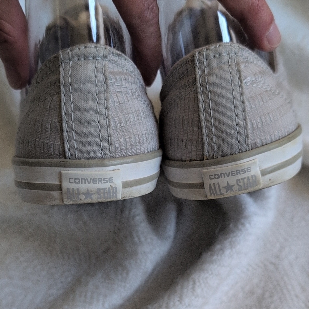 Converse Rare Pattern Light Gray Canvas Sneakers - image 2